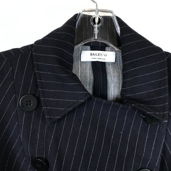 Bailey 44 Striped Asymmetric Button Blazer Jacket - Picture 2 of 3